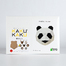 日本原产KAKU KAKU3D立体纸质拼图动物纸模儿童玩具 墙饰 熊猫