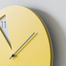 意大利原产SABRINA FOSSI DESIGN客厅扇形小窗挂钟钟表 黄色