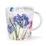 英国DUNOON丹侬骨瓷水杯Lomond杯型花园系列 百子莲蓝色礼盒