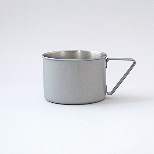 日本原产elfin高桑金属不锈钢创意复古马克杯子咖啡杯水杯 灰色