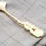 日本原产elfin高桑金属不锈钢镀金西餐汤勺汤匙 金黄