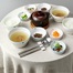 韩国原产LIVING HANKOOK时尚简约节省空间陶瓷餐具六件套