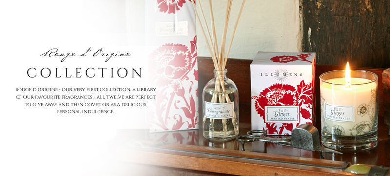 英國(guó)原產(chǎn)Illumens橙花油和石榴味罐裝香薰蠟燭家居香薰 白色