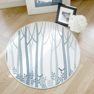 韩国原产SANG SANG HOO清晨散步圆形小地毯