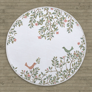 韩国原产SANG SANG HOO美丽今天圆形小地毯