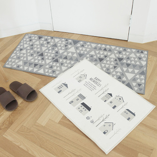 韩国原产SANG SANG HOO一天脚垫+厨房地毯套件