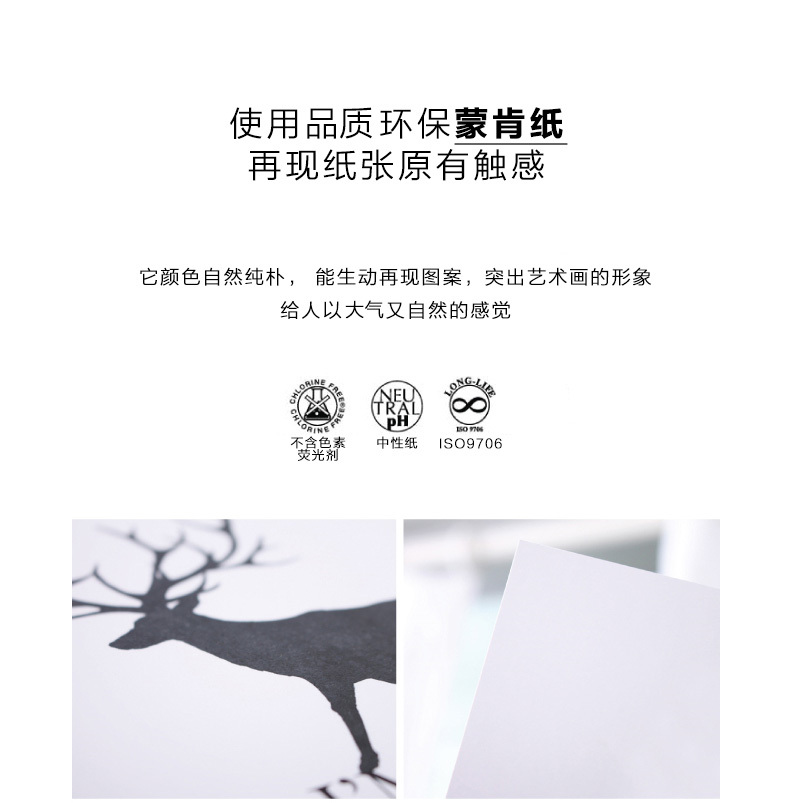 韩国原产SANG SANG HOO现代艺术背景装饰画框 黑白