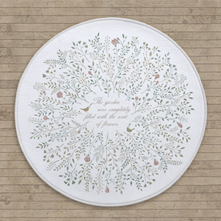 韩国原产SANG SANG HOO花园圆形小地毯