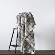 新西兰原产Stansborough指环王拉绒羊毛灰羊毛针织盖毯