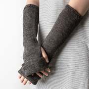 新西兰原产Stansborough甘道夫灰羊毛线编织手套假袖子 深灰