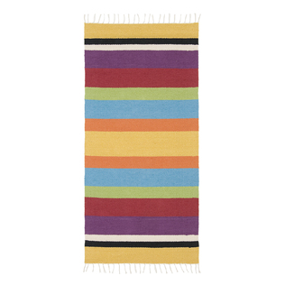 芬兰原产VM Carpet全棉地垫流苏地毯