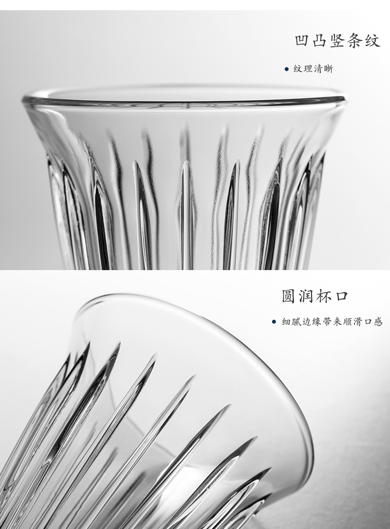 法国原产La Rochère咖啡与茶系列玻璃杯水杯拿铁杯意式咖啡杯 180ml