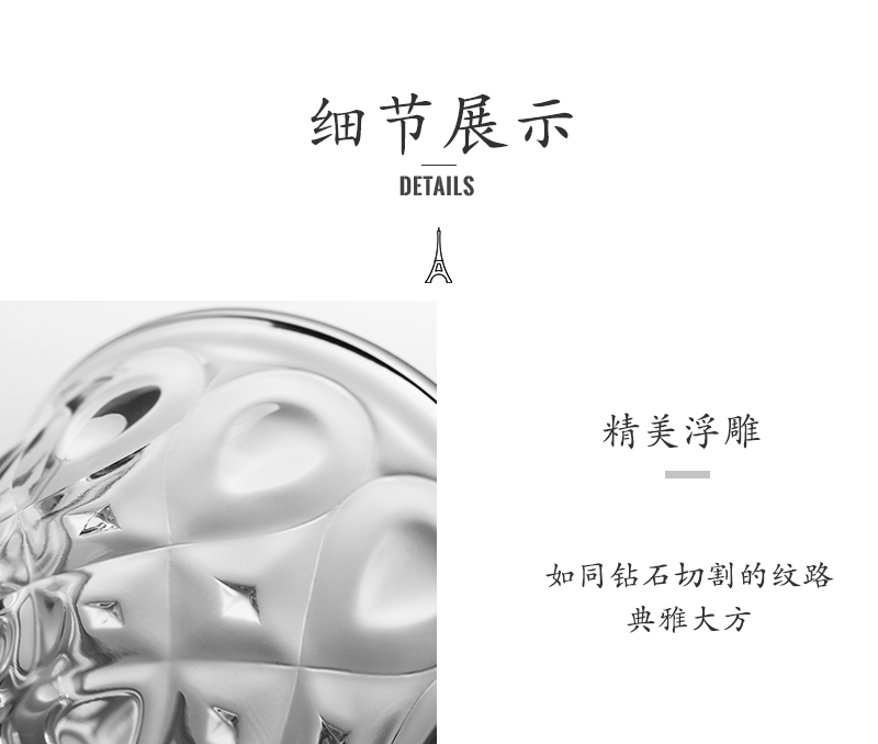 法国La Rochère 佛罗伦萨系列古典风宽口酒杯果汁杯水杯 透明