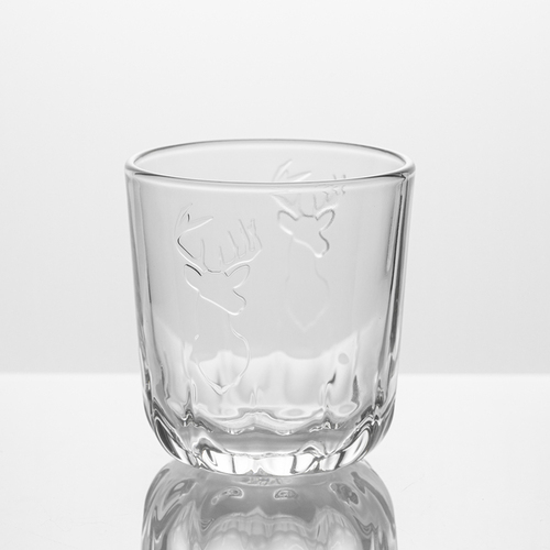法国原产La Rochère驯鹿系列酒杯高脚杯水杯宽口平底杯 平底杯