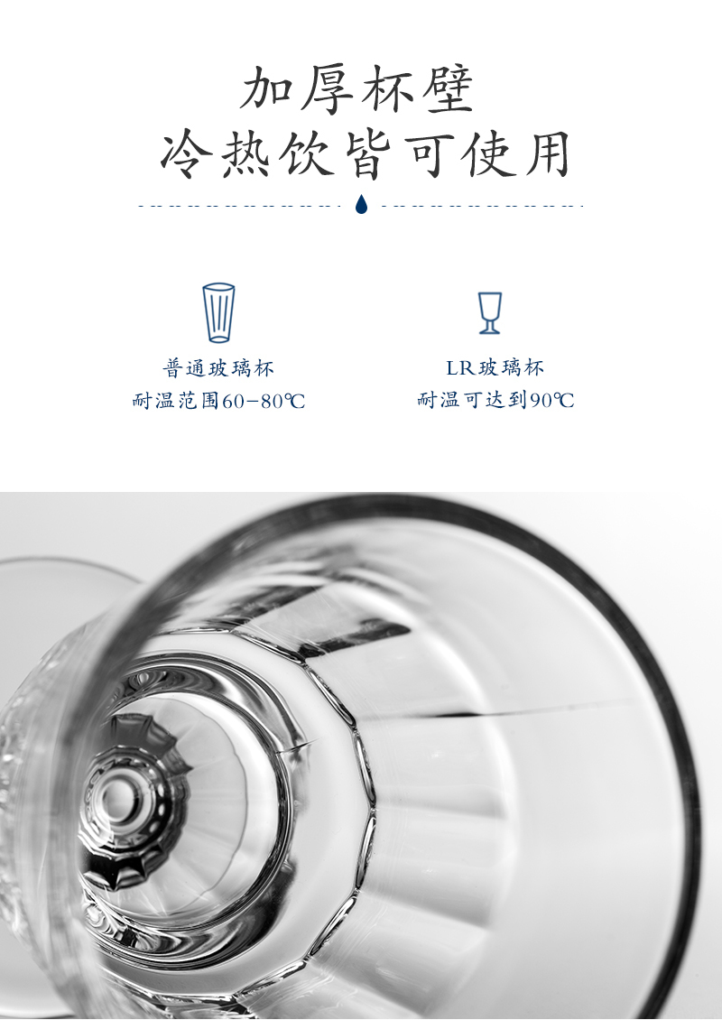 法国原产La Rochère PRESSES系列苦艾酒杯鸡尾酒杯玻璃杯水杯 透明