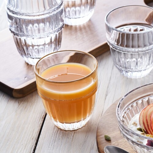 法国La Rochère Cedrat系列可堆叠平底杯玻璃杯水杯果汁杯 平底杯