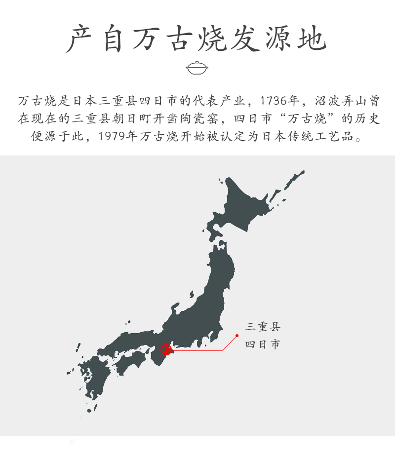 日本原产sajitoki佐治陶器万古烧黑吹绳纹栗型米饭陶土锅汤锅 花色 5合（2300ml）