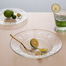 法国原产La Rochère凡尔赛系列透明玻璃盘子水果盘汤盘24cm 透明