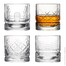 法国原产La Rochère Dandy系列 威士忌酒杯4件套烈酒杯玻璃杯 透明