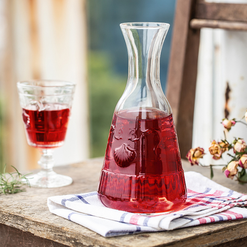 法国原产La Rochère凡尔赛系列酒瓶玻璃瓶醒酒器冷水壶水瓶 透明