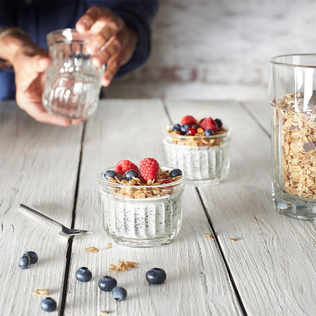 法国原产La Rochère DELICE系列透明玻璃甜品碗冰淇淋杯