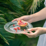 法国原产La Rochère凡尔赛系列透明玻璃盘子水果盘点心盘19cm 透明
