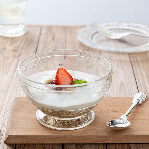 法国原产La Rochère凡尔赛系列玻璃碗沙拉碗甜品碗汤碗水果碗 M