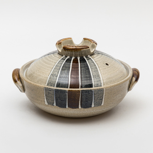 日本原产sajitoki佐治陶器万古烧陶土锅砂锅炖锅汤锅煮锅8号