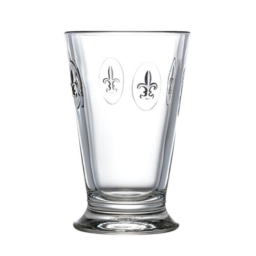 法国原产La Rochère鸢尾花系列 玻璃酒杯水杯果汁杯 长饮杯