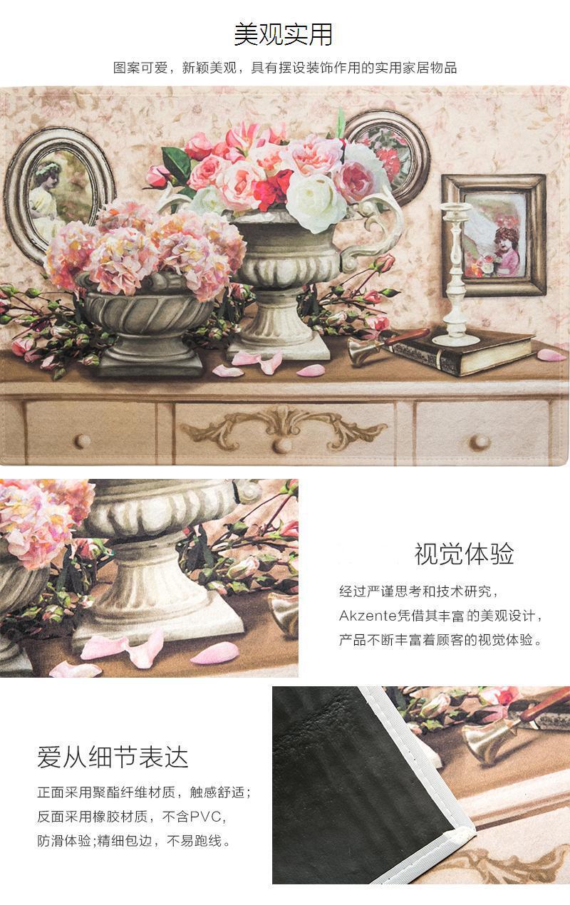 德国原产AKZENTE Gallery系列地毯脚垫门厅垫 花瓶 彩色