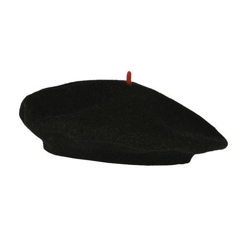 法国原产Le Beret Francais羊毛帽贝雷帽保暖帽成人款 黑色