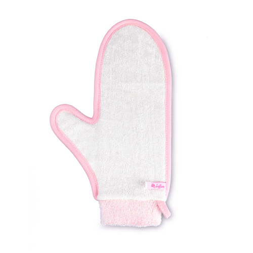 韩国原产ocean towel婴儿沐浴手套搓澡巾洗澡手套 粉色