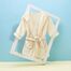 韩国原产Laurenhills超细纤维儿童浴袍浴衣睡袍 米黄色