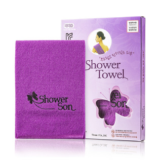 韩国原产Shower Son美容沐浴方巾搓澡巾 1件装