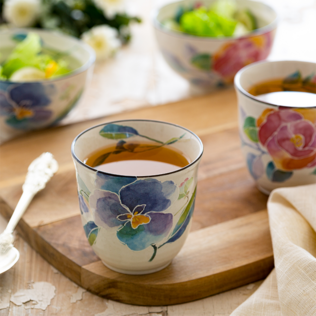 日本原产ceramic AI花语系列陶瓷茶碗套装