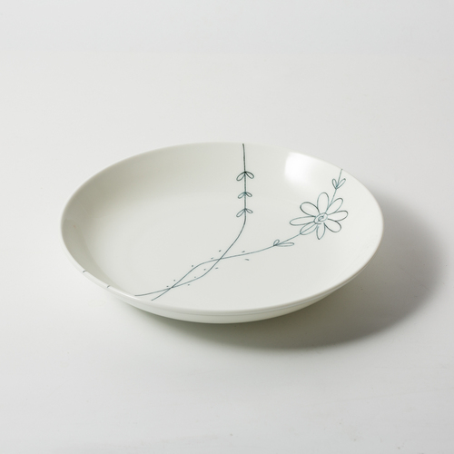 日本原产舍米蓝小花系列餐具餐盘餐碗 大皿盘