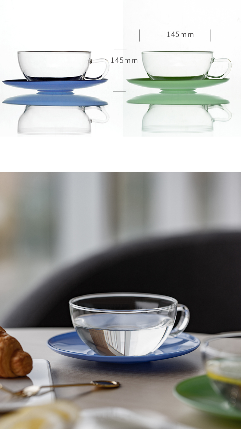 德国原产trendglas JENA 耐热玻璃 OPUS茶杯  0.2L 蓝色