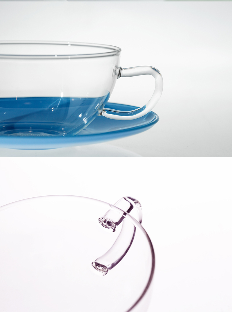 德国原产trendglas JENA 耐热玻璃 OPUS茶杯  0.2L 蓝色