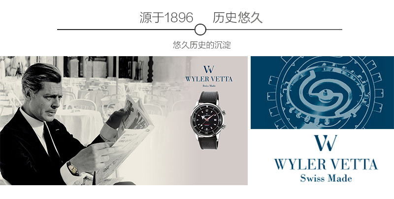 意大利WYLER VETTA传承系列男士手表石英表 白色