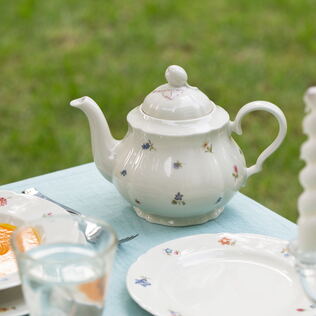 德国原产Seltmann Weiden瓷茶壶水壶彩色小花系列1100ml