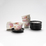 日本原产CERAMIC AI花甘露系列 茶杯5件套 粉色