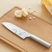 山岱 Miyuki猫咪三德刀菜刀140mm 银色