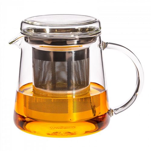德国trendglas JENA 耐热玻璃两人壶茶壶茶漏 不锈钢茶滤款