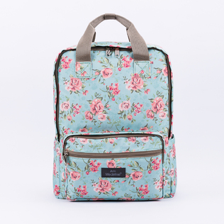 韩国Ann Medeline多功能妈妈包妈咪包外出包复古薄荷绿玫瑰花