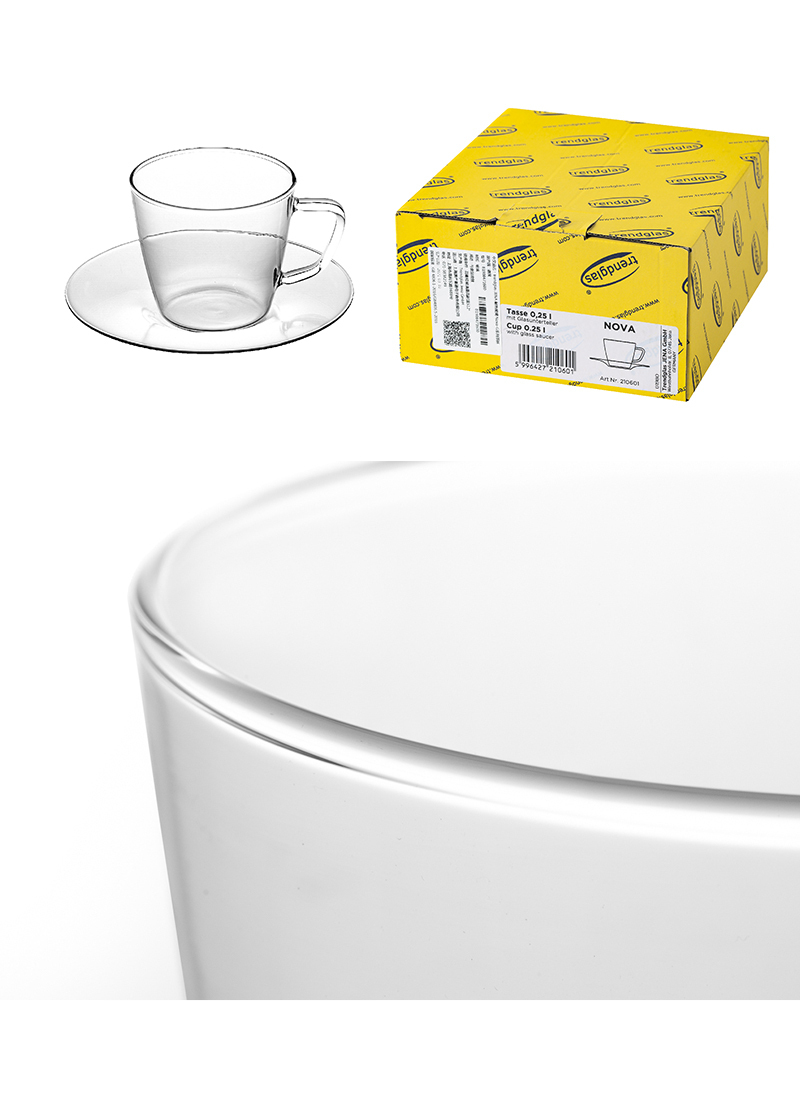 德国trendglas JENA 耐热玻璃 Nova-G系列茶杯 透明