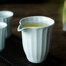 日本原产舍米蓝青白瓷玉兰茶杯公道杯口杯 青白瓷玉兰公道杯