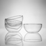 德国原产trendglas JENA 耐热玻璃沙拉碗套装玻璃碗四件套 透明 0.3L