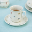 德国原产Seltmann Weiden瓷茶杯水杯咖啡杯彩色小花270ml 白色