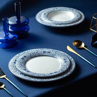 德国原产Seltmann Weiden萨沃伊蓝系列盘子餐具