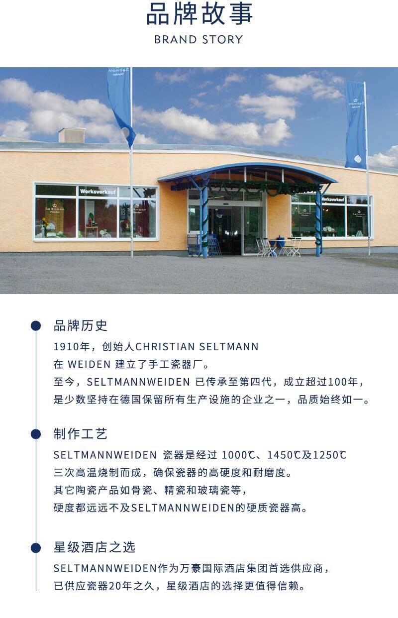 德国原产Seltmann Weiden Tettau鸳鸯戏水系列餐具餐盘 平盘28cm